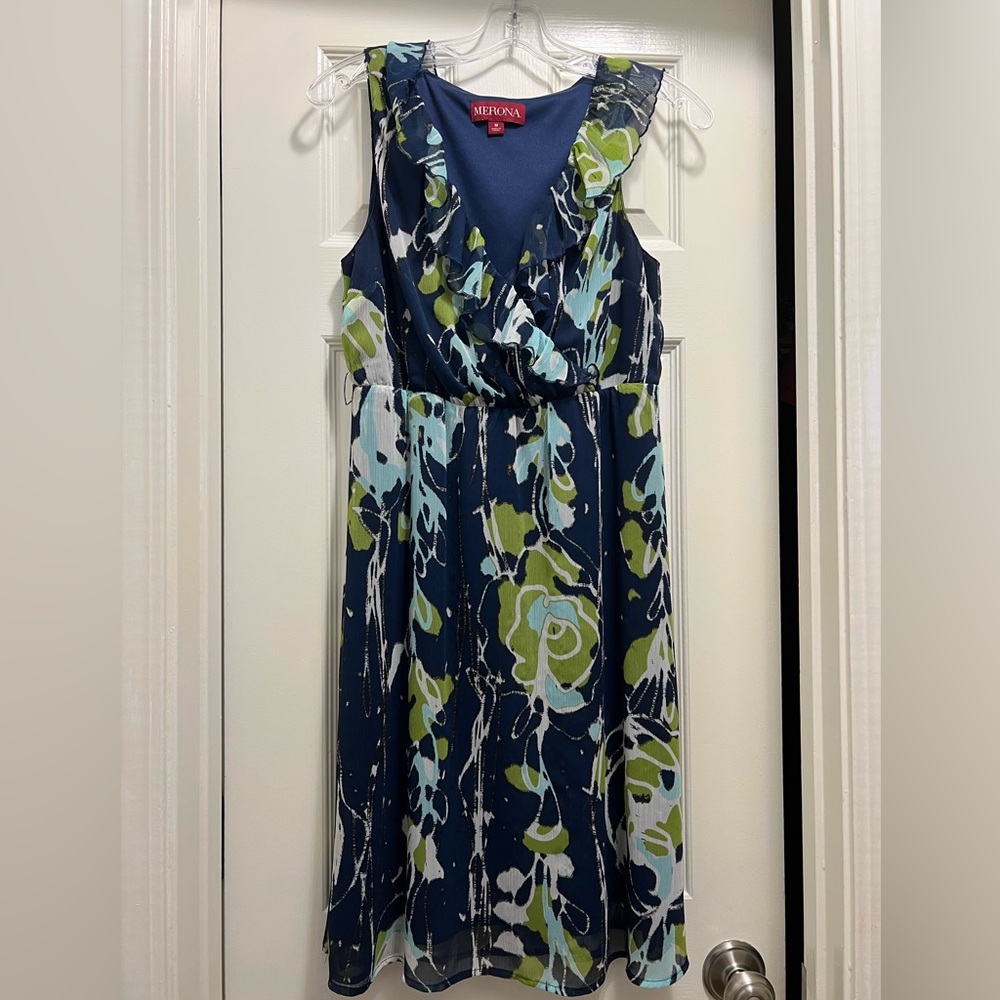 Blue and green Merona dress